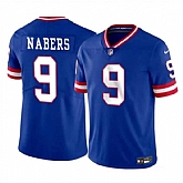 Men & Women & Youth New York Giants #9 Malik Nabers Royal 2024 Draft Vapor Untouchable Throwback Limited Stitched Jersey,baseball caps,new era cap wholesale,wholesale hats